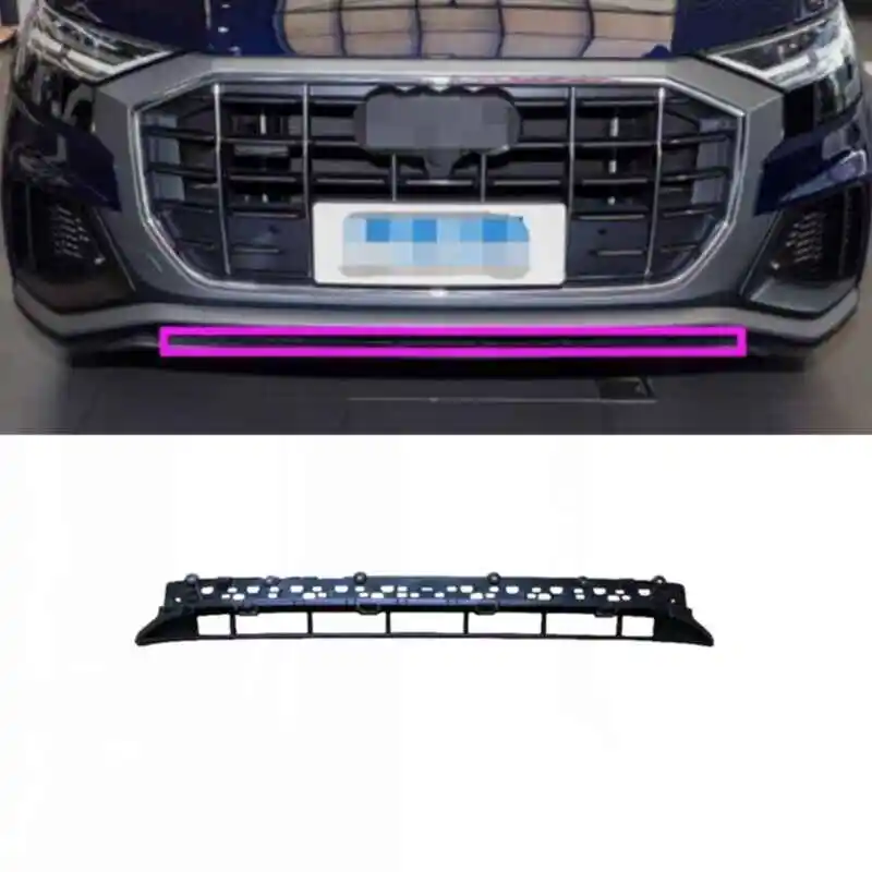 

Front Bumper Lower Grille Mask Radiator Grill For Audi Q8 Lower Spoiler 4M8807647D 9B9