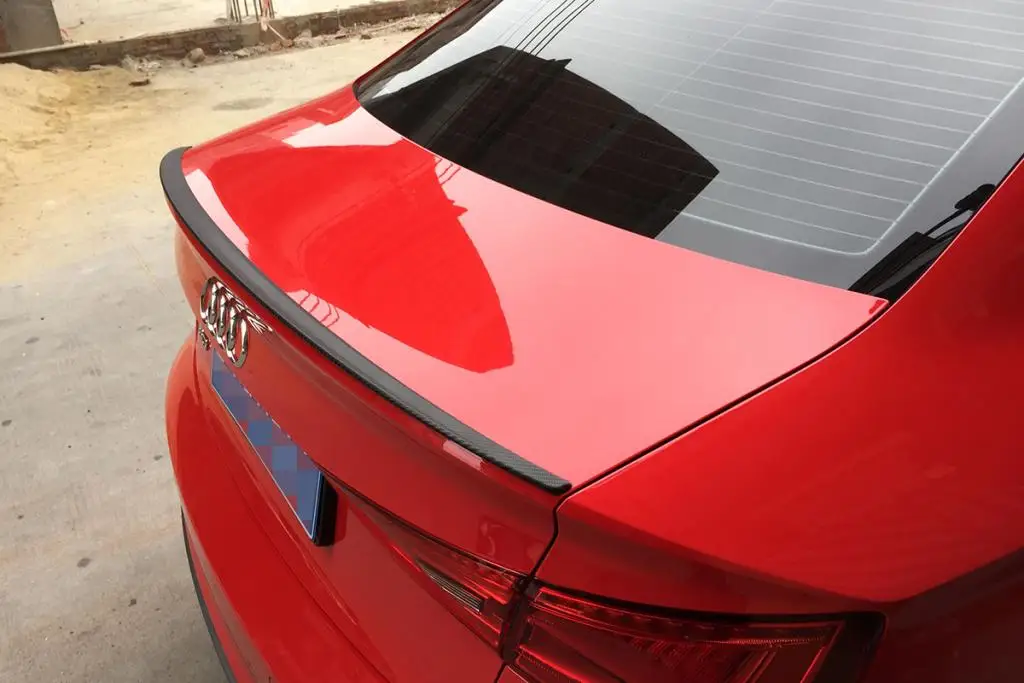 JCSPORTLINE Carbon Fiber Rear Spoiler Wing for AUDI A3/Sline/S3/RS3 Sedan 2014-2016