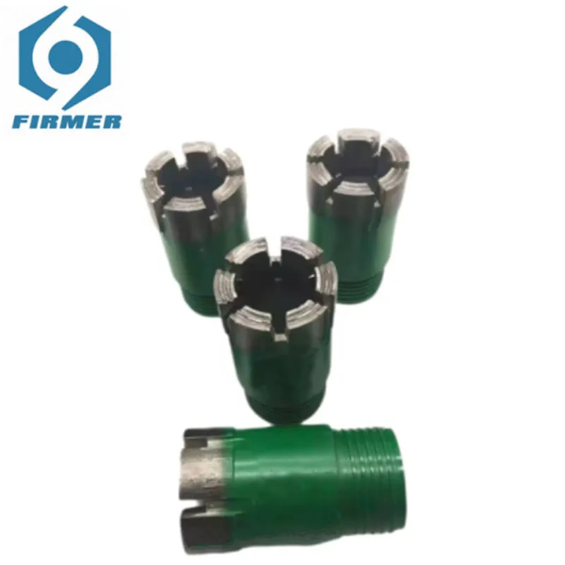 Broca de núcleo de diamante para minería de hormigón, taladro de núcleo de diamante impregnado HQ NQ PQ, 46mm