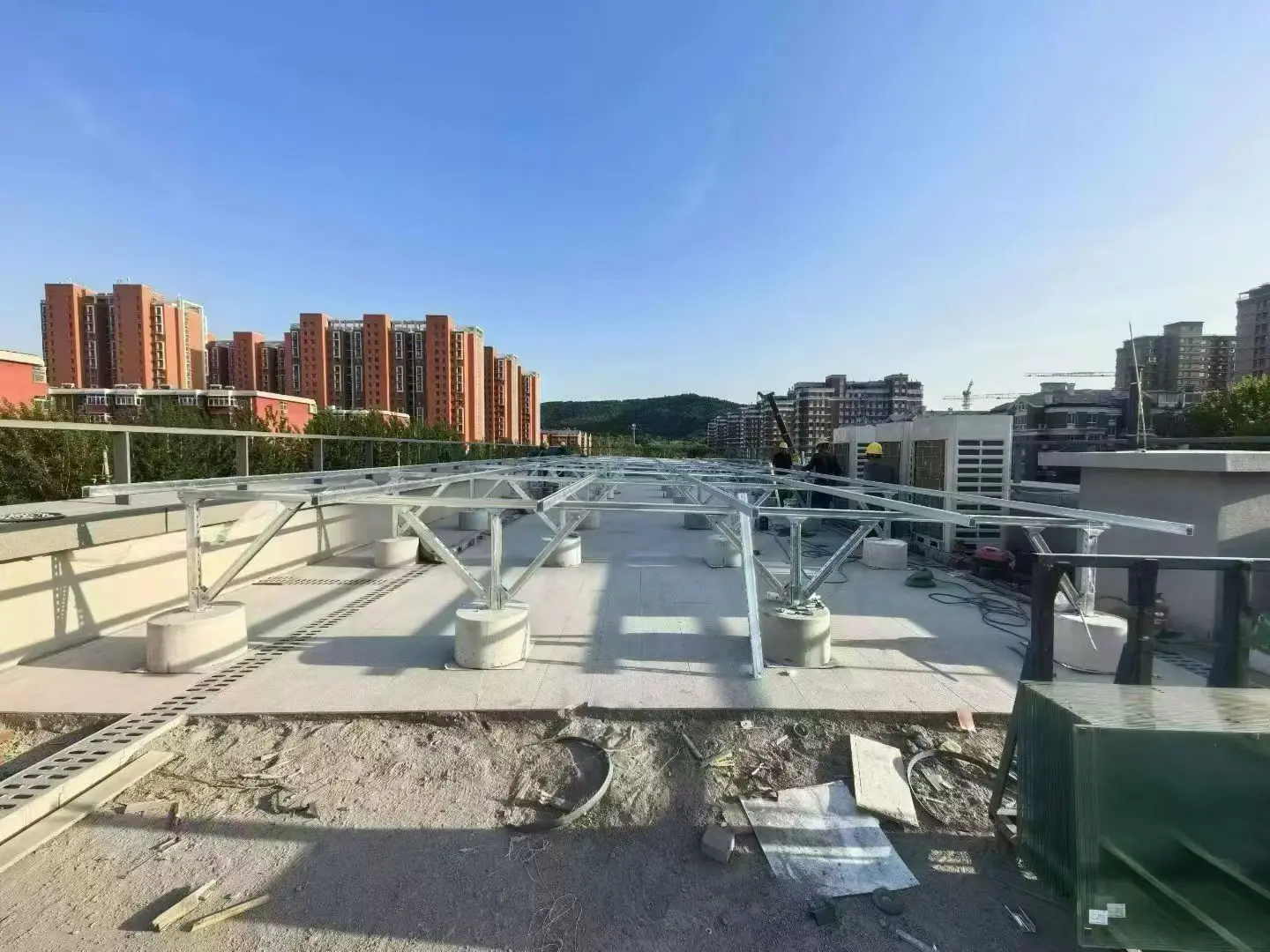 

Ground Solar Mounting System Zinc Aluminum Magnesium PV Panel Mounting Structure