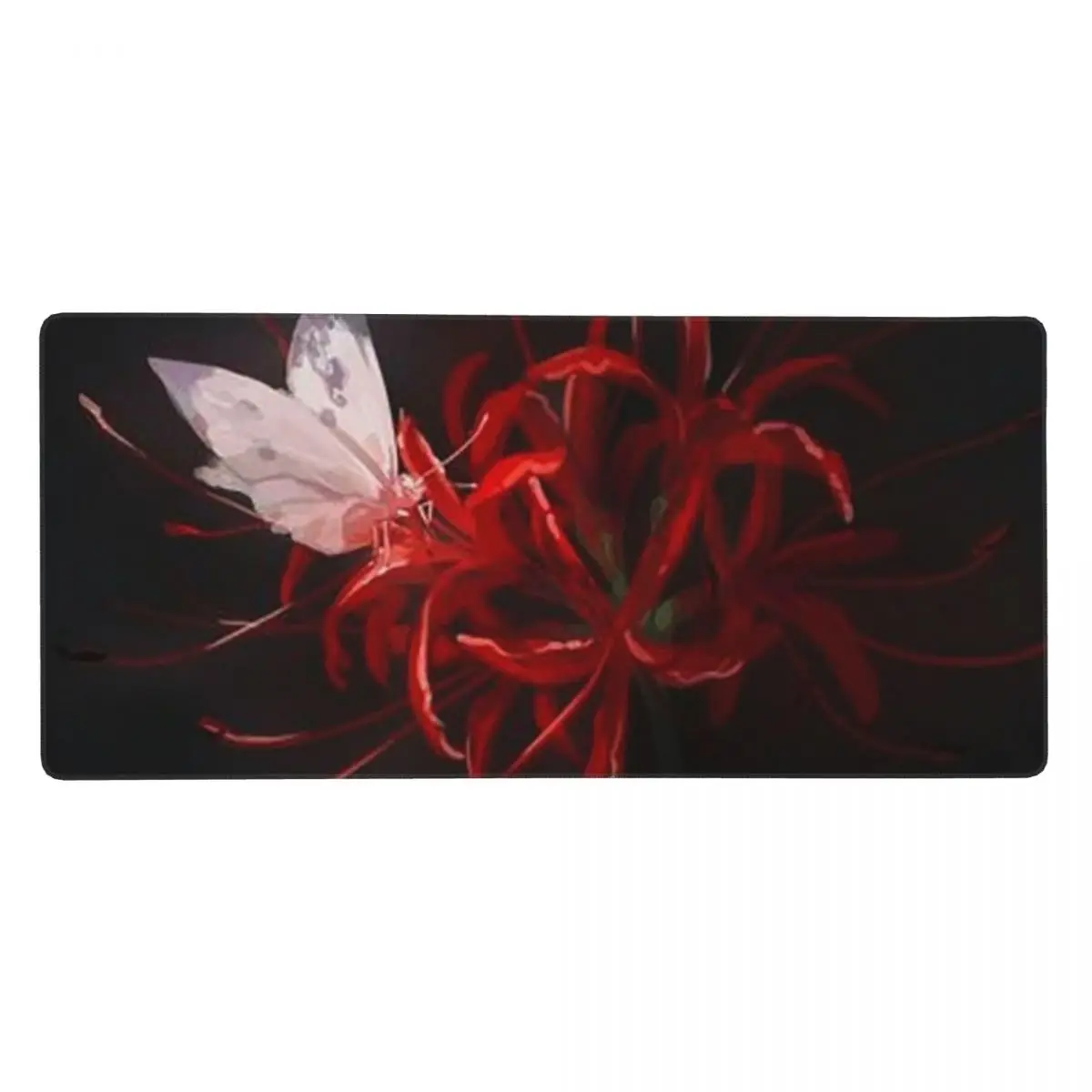 Lycoris Radiata In Dark Large Mouse Pad Computer Keyboard Mouse Mat Gaming PC Laptop Desk Mat Office Accessories Table Mats