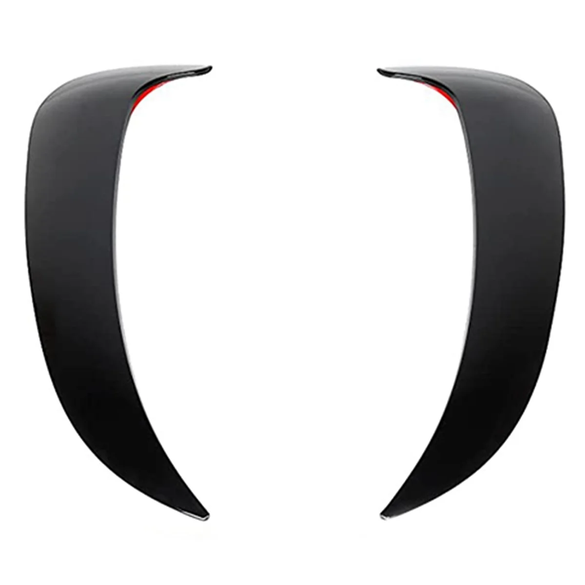 Black Front Door Side Mudguard Shovel Fin Vents for Dodge Charger