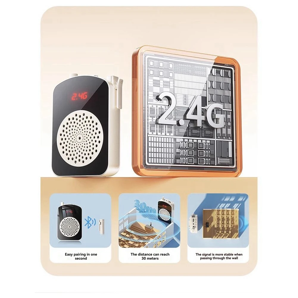 

Беспроводной усилитель голоса, беспроводной петличный петличный микрофон для записи класса/йоги/конференций, микрофон