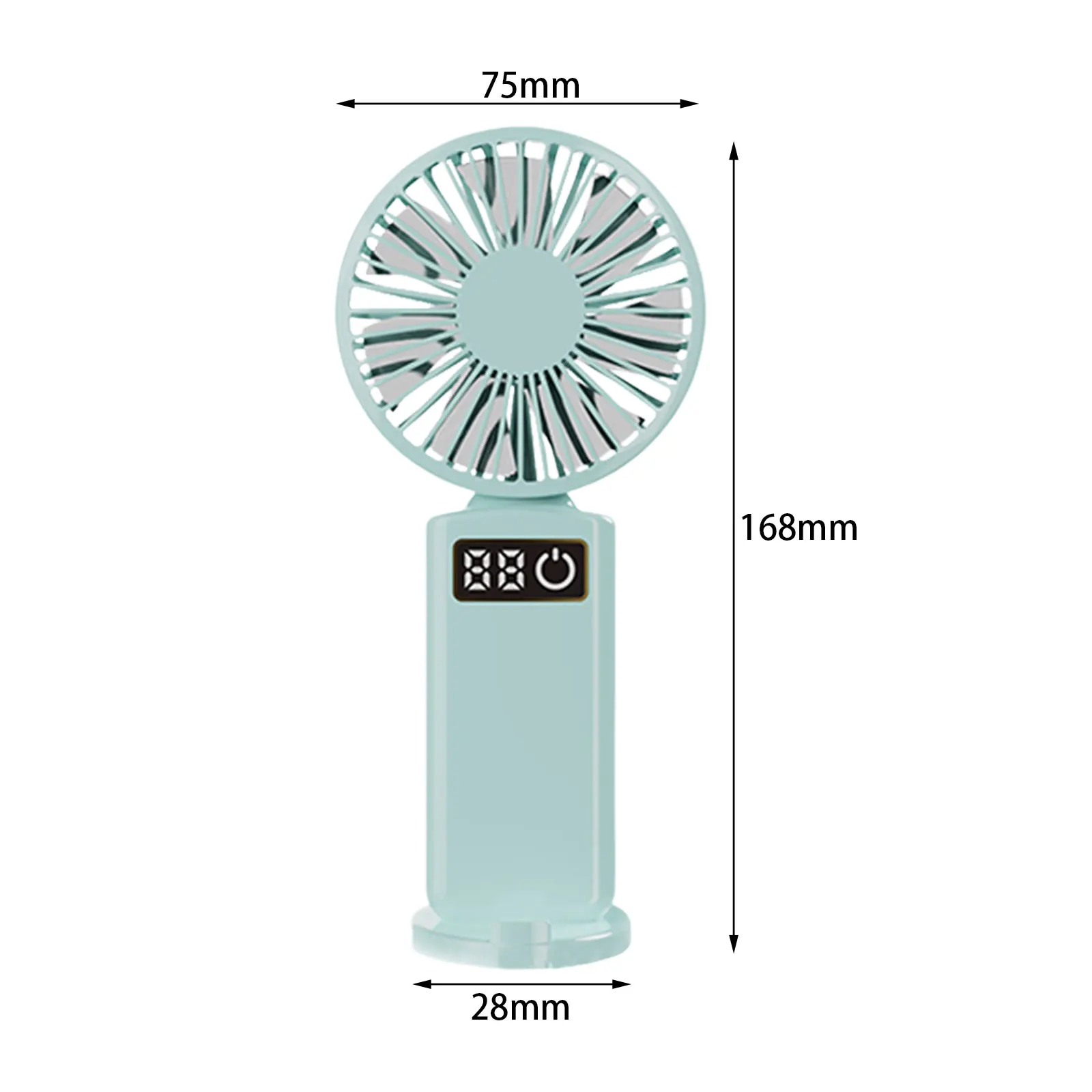 3 Speeds Adjustable Mini Handheld Fan Portable USB Rechargeable Quiet Cooling Fans with Phone Holder for Camping Home Travel