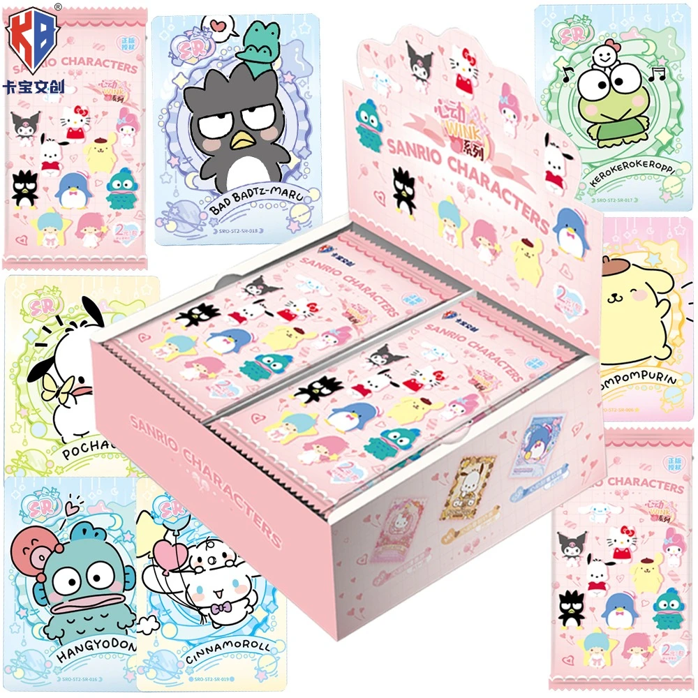 

Коллекционная карта Kabao Sanrio, популярная милая звезда Cinnamoroll, любимые персонажи, размазывающаяся карта для мальчиков и девочек, подарок сокровища