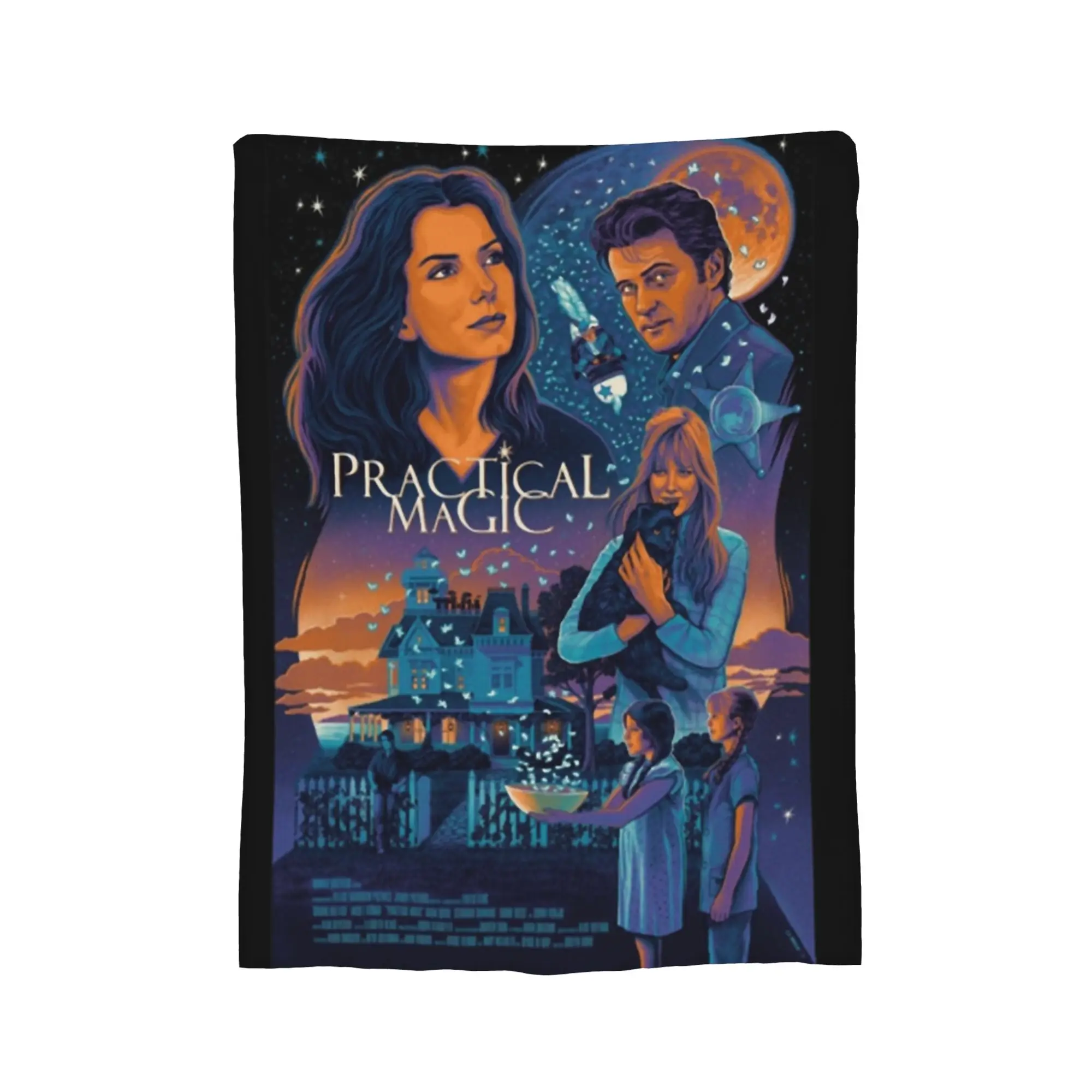 Practical Magic Movie Flannel Blankets  Custom Throw Blankets for Bed Sofa Couch 150*125cm Bedspread