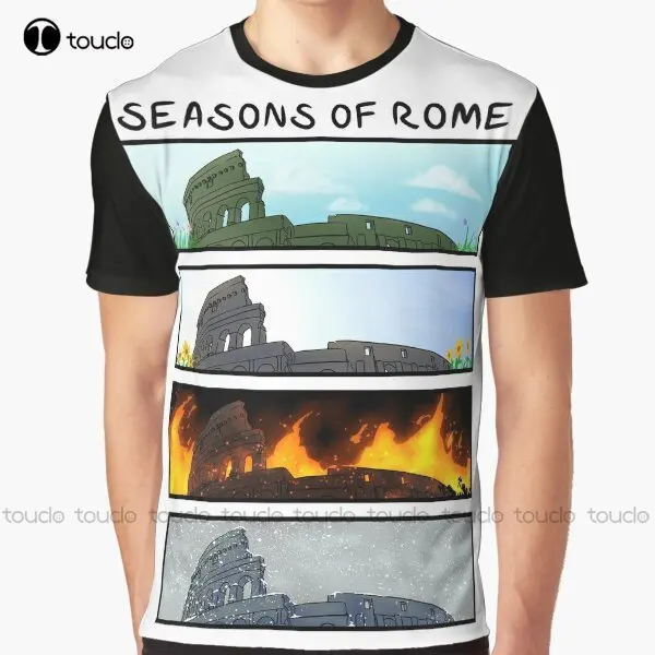 Seasons Of Rome Graphic T-Shirt Digital Printing Tee Shirts Streetwear Xxs-5Xl New Popular Unisex Christmas Gift