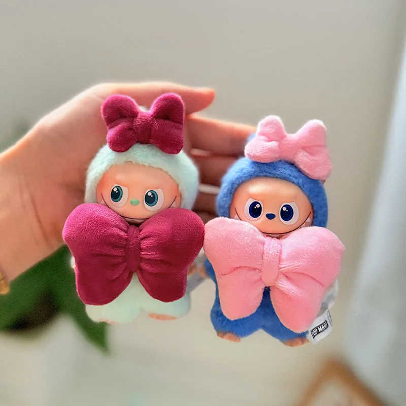 

Mini Labubu Cosplay Clothing Set, 4th Generation Cute Animal Dress with Wing & Bow Accessories for Display Figurine No Doll