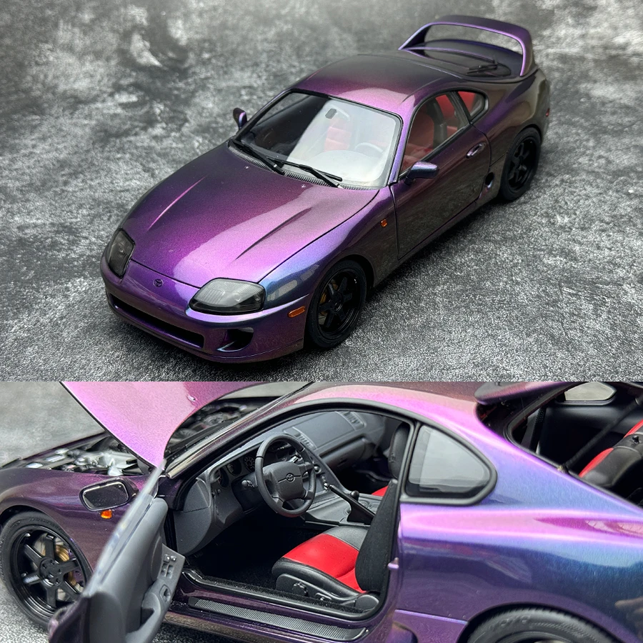 WHELART 1:18 for Toyota A80 Supra Car model Send friend Holiday gift collection Static model