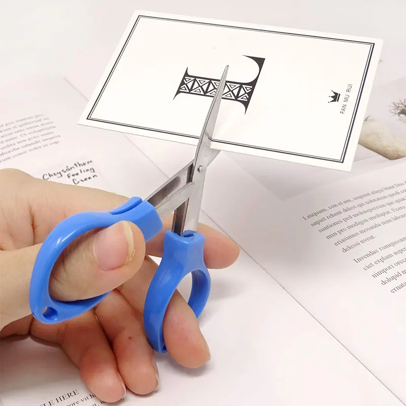 30 Piece Colorful Plastic Handle Folding Safety Scissors