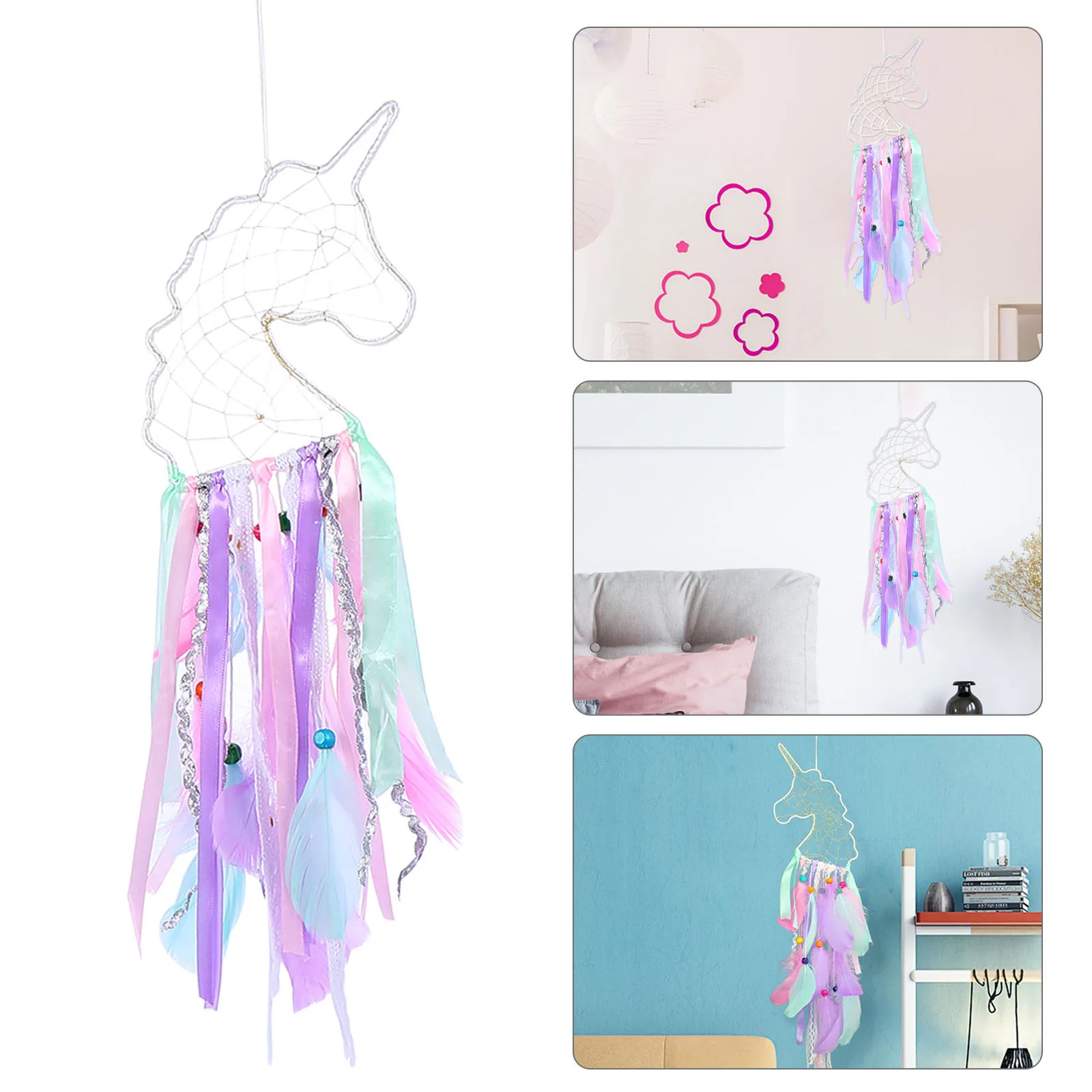 

1Pcs Dreamcatcher Pendant High Quality Handmade Hanging Dreamcatcher Light Indoor Wall Decor Home Ornament