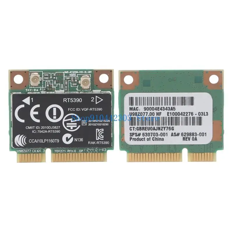 Tarjeta red inalámbrica 652F para adaptador WiFi Half Mini PCI-E para RT5390 630703-001