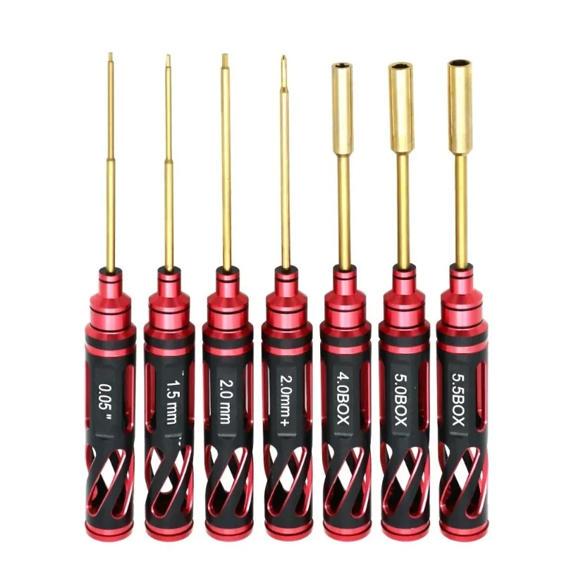 Kit di strumenti RC 18 in 1 pinze per cacciavite set di scatole di riparazione per chiavi a bussola con manica esagonale per la riparazione di aerei RC giocattoli modello di auto Rc