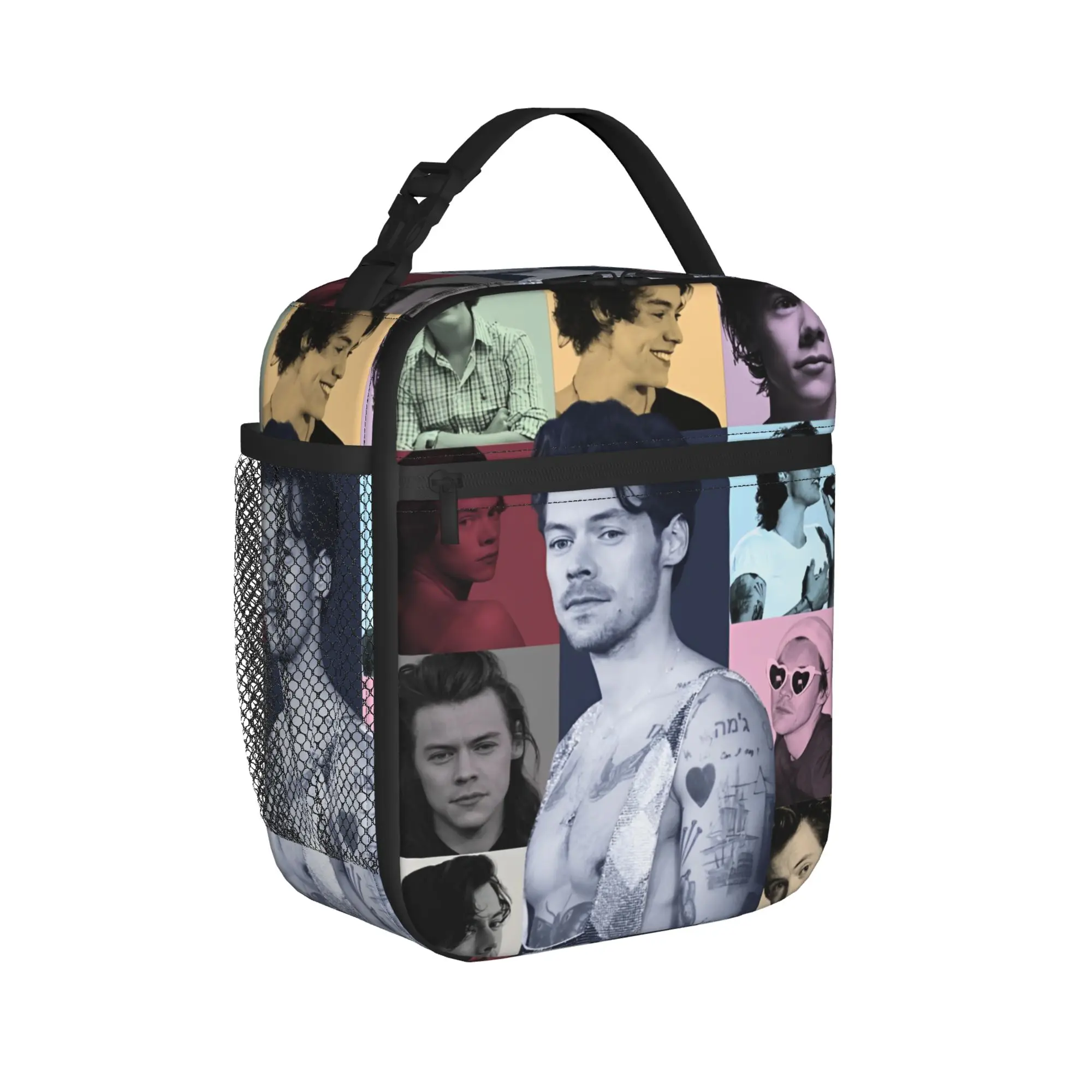 Harrys Styles Thermal Insulated Lunch Bag for Work Singer Portable Bento Box Thermal Cooler Lunch Box