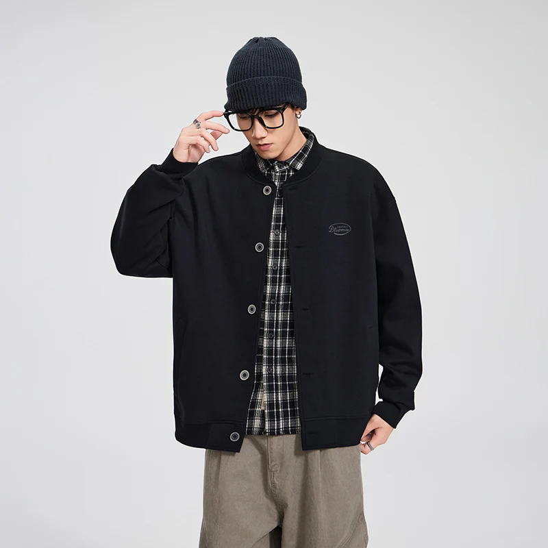 

Trendy American Sle Baseball Jaet Men's Autumn Winter New Faion Outerwear Versatile Youthful Polyester Cotton Blend