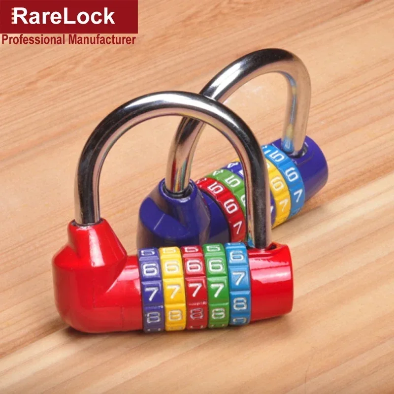 Red Combination Padlock 5 Letters Code Lock for Cabinet Suitcase Luggage Bicycle GYM Locker Rarelock ZS53 G