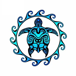 Car Stickers Funny Exterior Accessories Tribal Turtle Pvc Decals Car Motorcycle Body Window Decorative Decals Waterproof,15CM