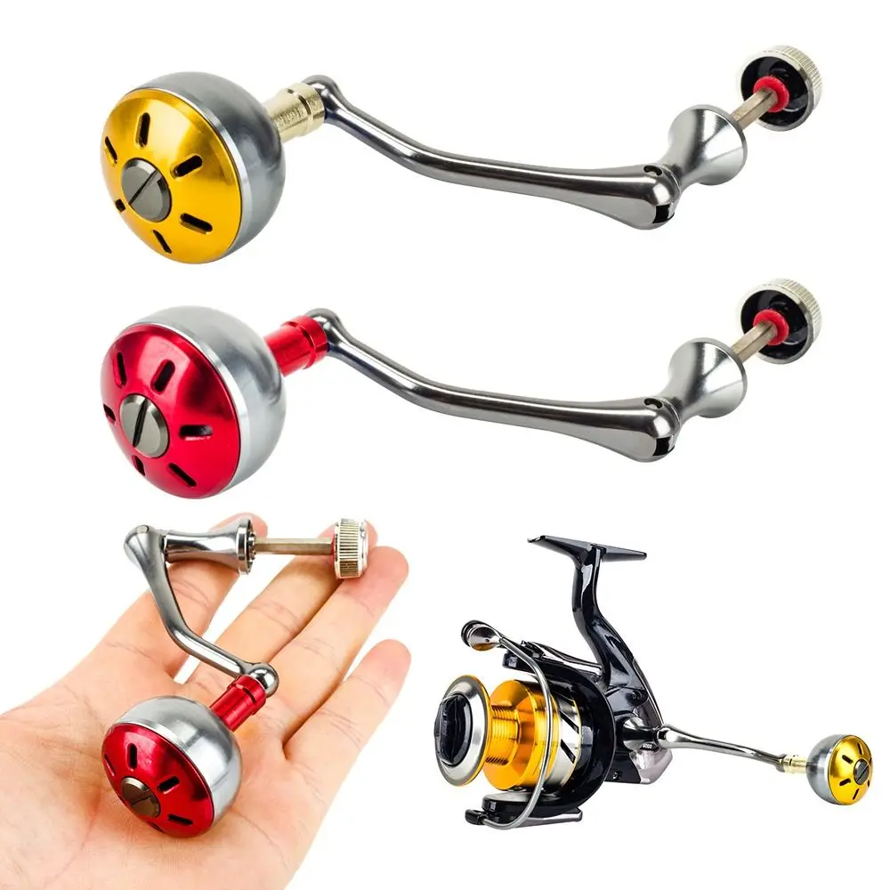 Aluminum Alloy Power Handle 1000-7000 Multiple Colors Spinning Fishing Reels Handle Universal Single Rocker Arm Replacement