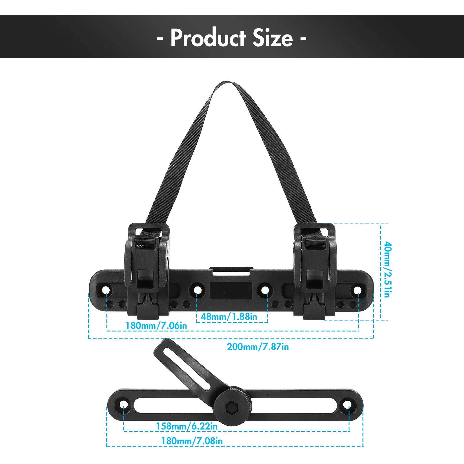 Newest Bag Buckle Luggage Nylon Buckle 360 Degree Adjustable Bicycle Side Bag Buckle Riding Equipment For Bicycle Accessories