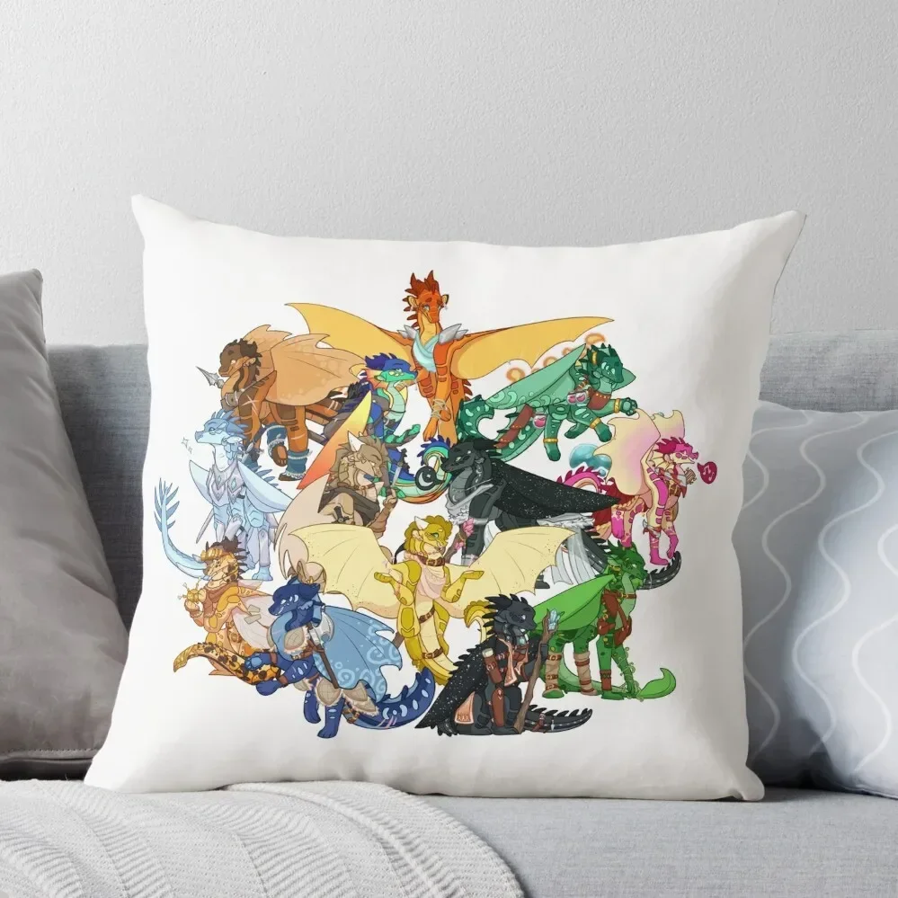 

Wings of Fire as D&D Characters Throw Pillow Sofa Cushion Cushions For Sofa Bed pillowcases Decorative Sofa Cushion Pillow