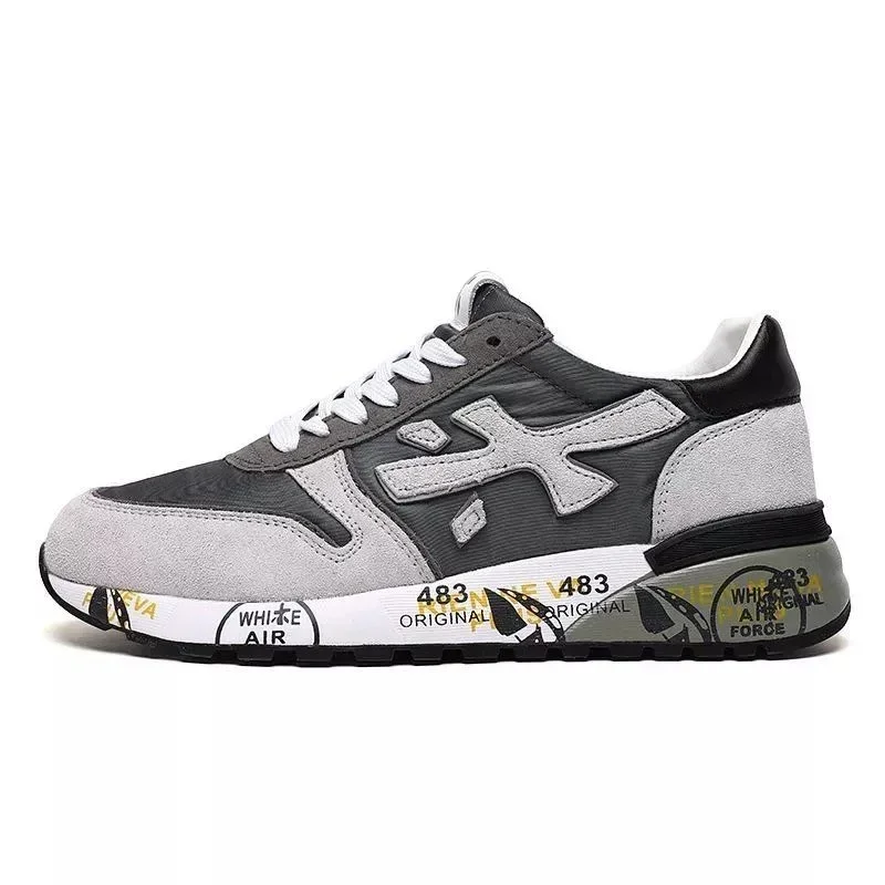 PREMIATA-Tênis casual de capota baixa masculino, Premiata Mick original, designer de marca, treinamento genuíno e estável, marca italiana, 6168