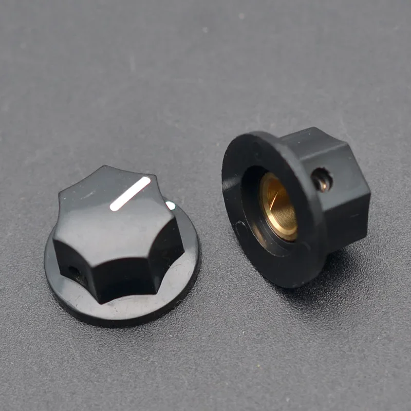 

4 Pack Heptagon Screw Locking Guitar Pedal Guitar AMP Knob Electric Guitar Potentiometer Knob