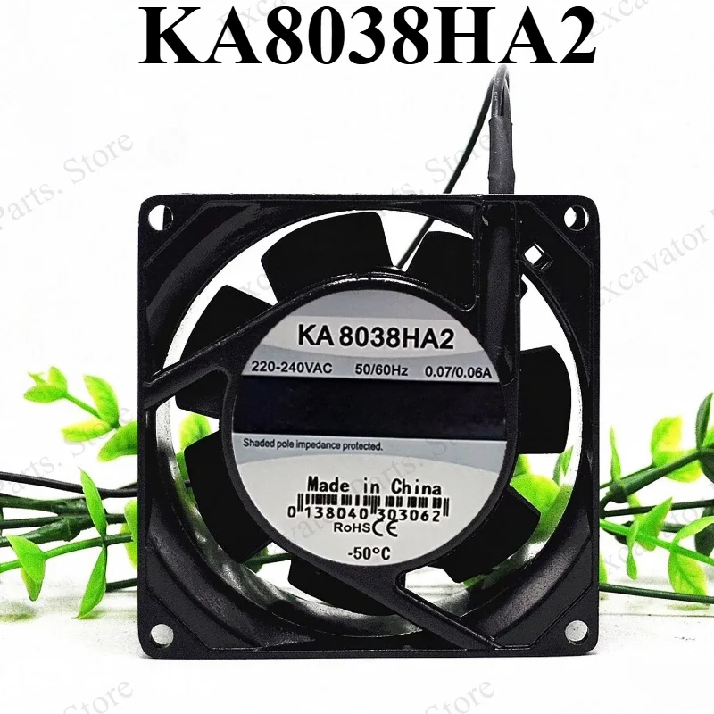 1PC Brand New KA8038HA2 220V 0.07A / 0.06A Ball Bearing Axial Fan Fast Delivery