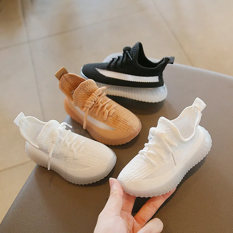 Children's Sneakers, Spring and Autumn Boys' Coconut Shoes, New Girls' Casual Tennis Shoes, Breathable Baby Small White Shoes