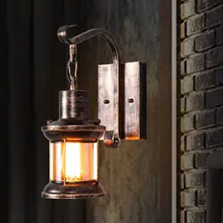 Industrial Antique Sconce Lamp Retro Wall Light Garden Porch Fixture 220V Indoor Loft