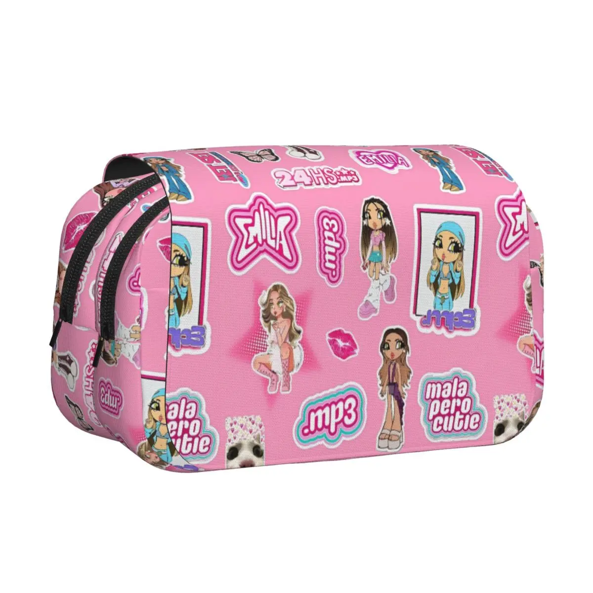 

Двойной пенал-раскладушка Hot Emilia Mernes, вместительный пенал для ручек и карандашей, студенческий пенал на молнии для школы