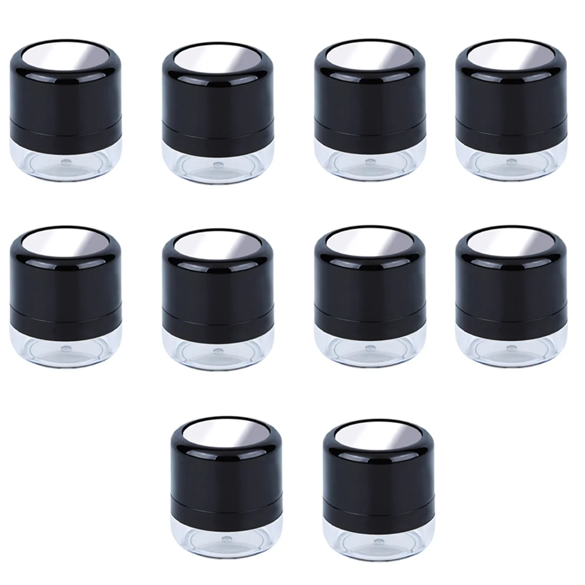 

Пустая коробка для пудры, коробка для пудры для макияжа, портативная зеркальная коробка для пудры, зеркальная дорожная основа для макияжа «сделай сам», 10 шт.