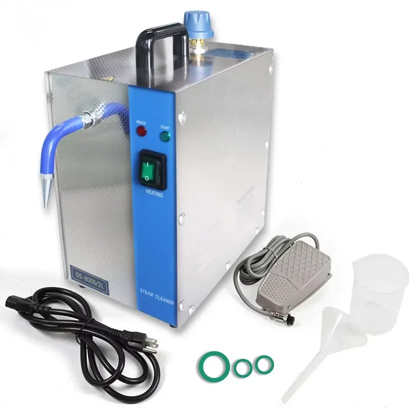1300W Professional Steam Cleaner 2L Tank 4 Bar Pressure Industrial Stainless Steel Machine for Jewelry Cleaning Tools
