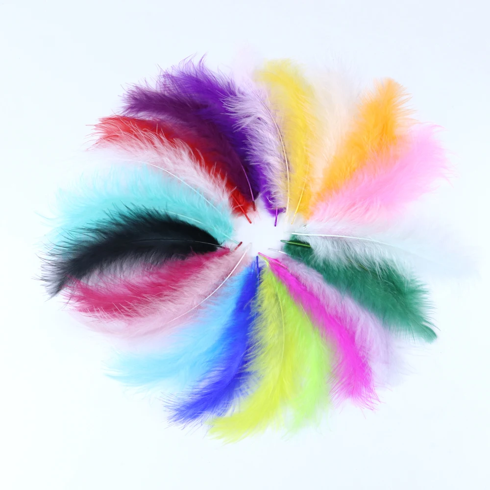 

50Pcs Fluffy Marabou Turkey Feather 10-15cm Natural Feathers for Jewelry Making Wedding Party Decorative Dream Catcher