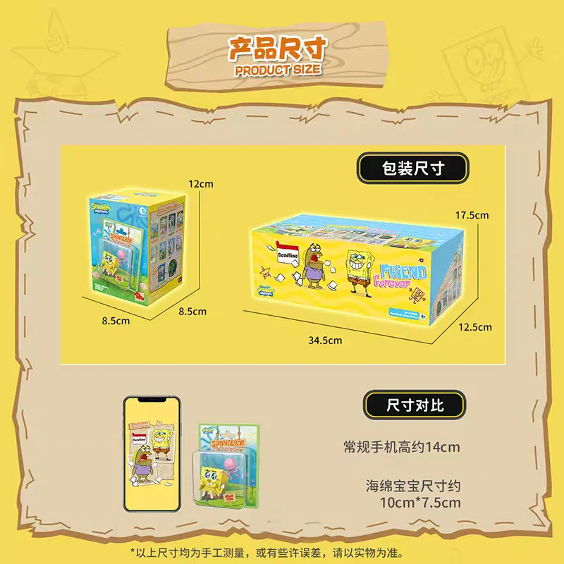 New Genuine SpongeBob SquarePants Heartbeat Encyclopedia Series Toy  Magnetic Figure Fridge Magnets Home Decoration Toy Gift view 4