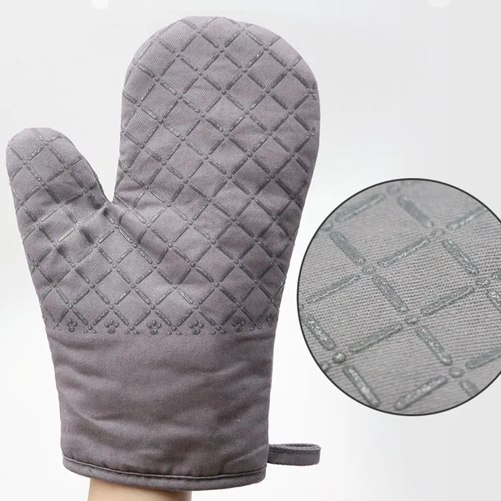 

Microwave Cotton Baking Gloves Anti-Scalding Heat Resistant Oven Mitts Bakeware Non-Slip Insulation Gloves