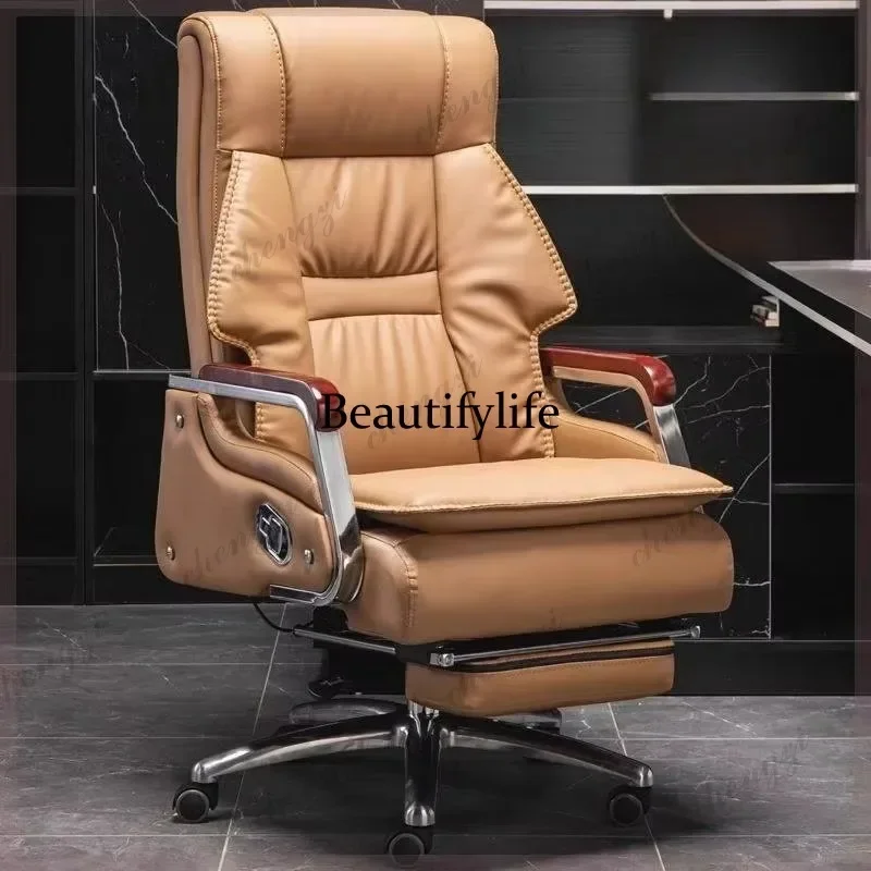 Cadeira de Escritório N138 Cinza Confortável com Braços, Design Nórdico Elegante e Relaxante, Cadeira Gamer Reclinável Ergonômica para Casa e Escritór