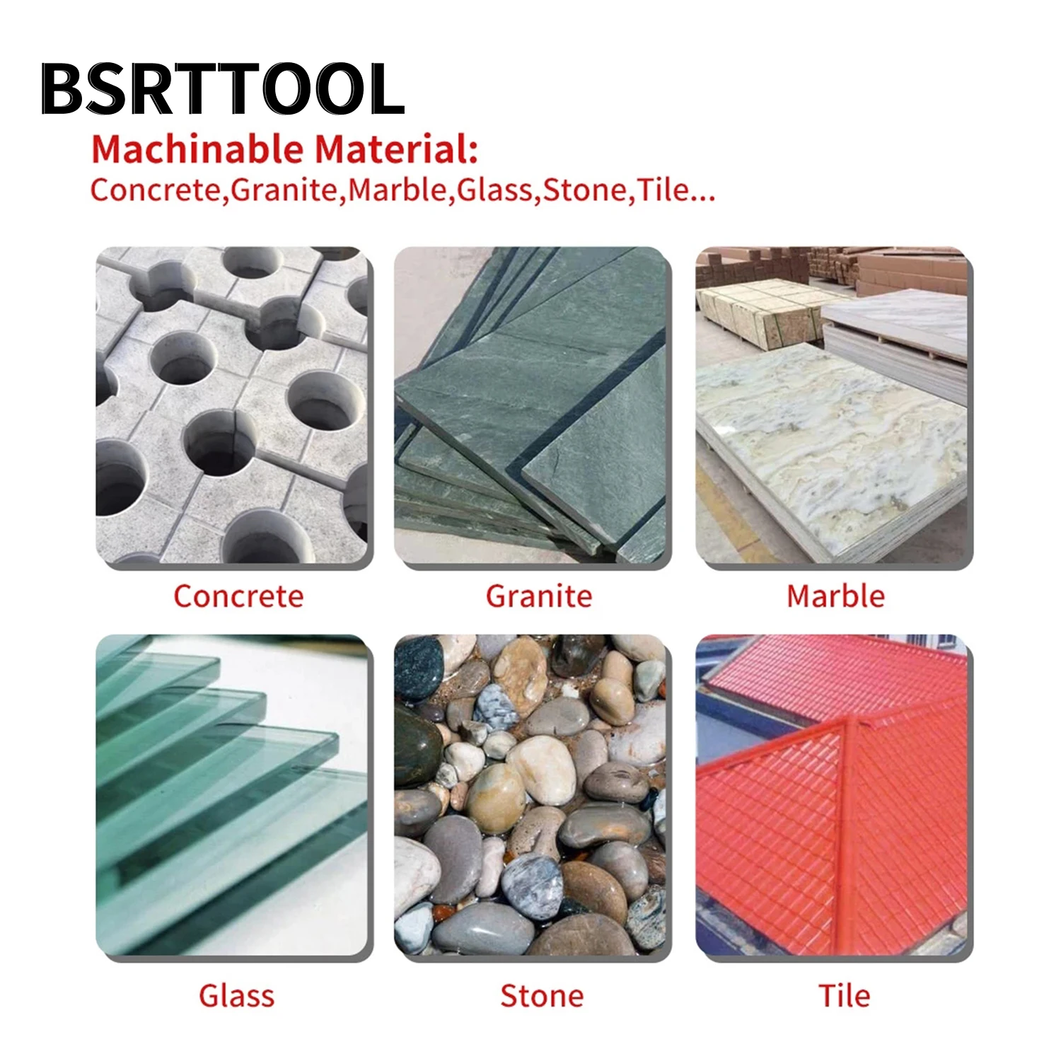 BSRTTOOL 1PC Diamond Hand Polishing Pads 95x55mm Glass Abrasive Grinding Block Pad Stone Marble Ceramic Abrasive Sanding Disc