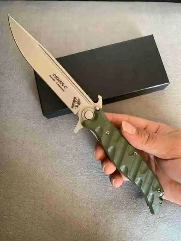 Camping portable self-defense sharp fruit knife outdoor folding knife multifunctional high hardness wilderness survival knife