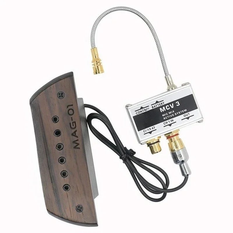 MCV1/2/3 Folk Classical Acoustic Guitar Pickup Microphone Piezoelectric Patch Sound Hole Caro Drum Fingerplay