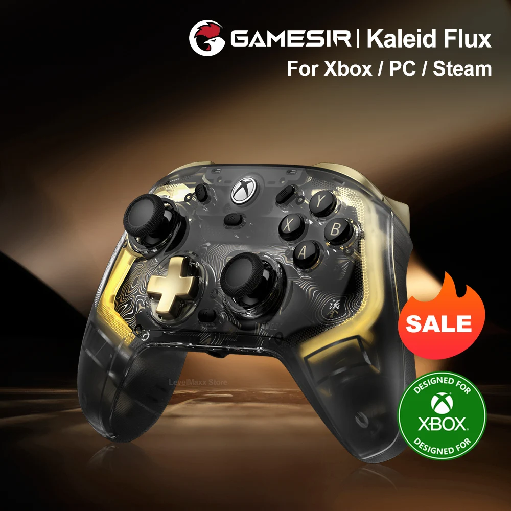 Gamesir Kaleid Flux RGB Lighting Gamepad لوحدة تحكم Xbox Series S X One PC Classic Hall Effect Trigger Joystick Custom