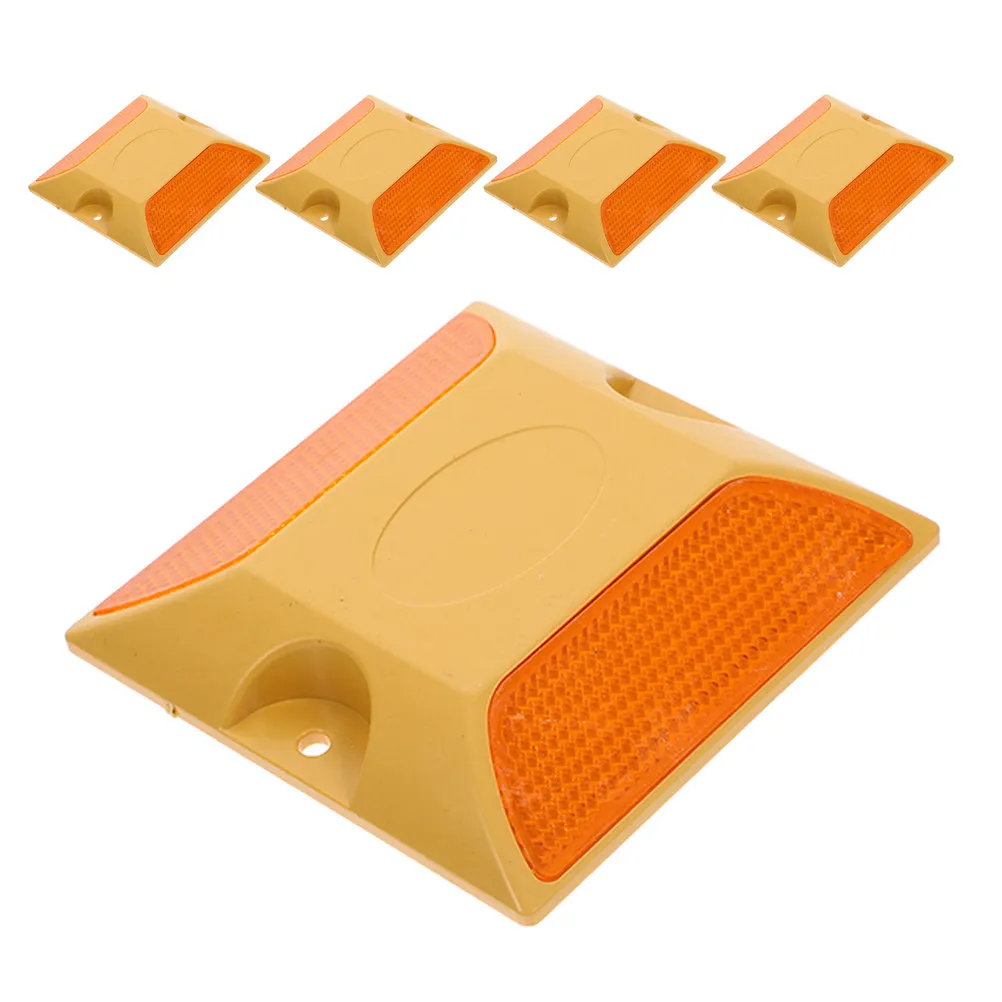 5 pcs Road Markers Driveway Pavement Safety Reflective Halloween Christmas New Year Driveway Markers Reflective Single