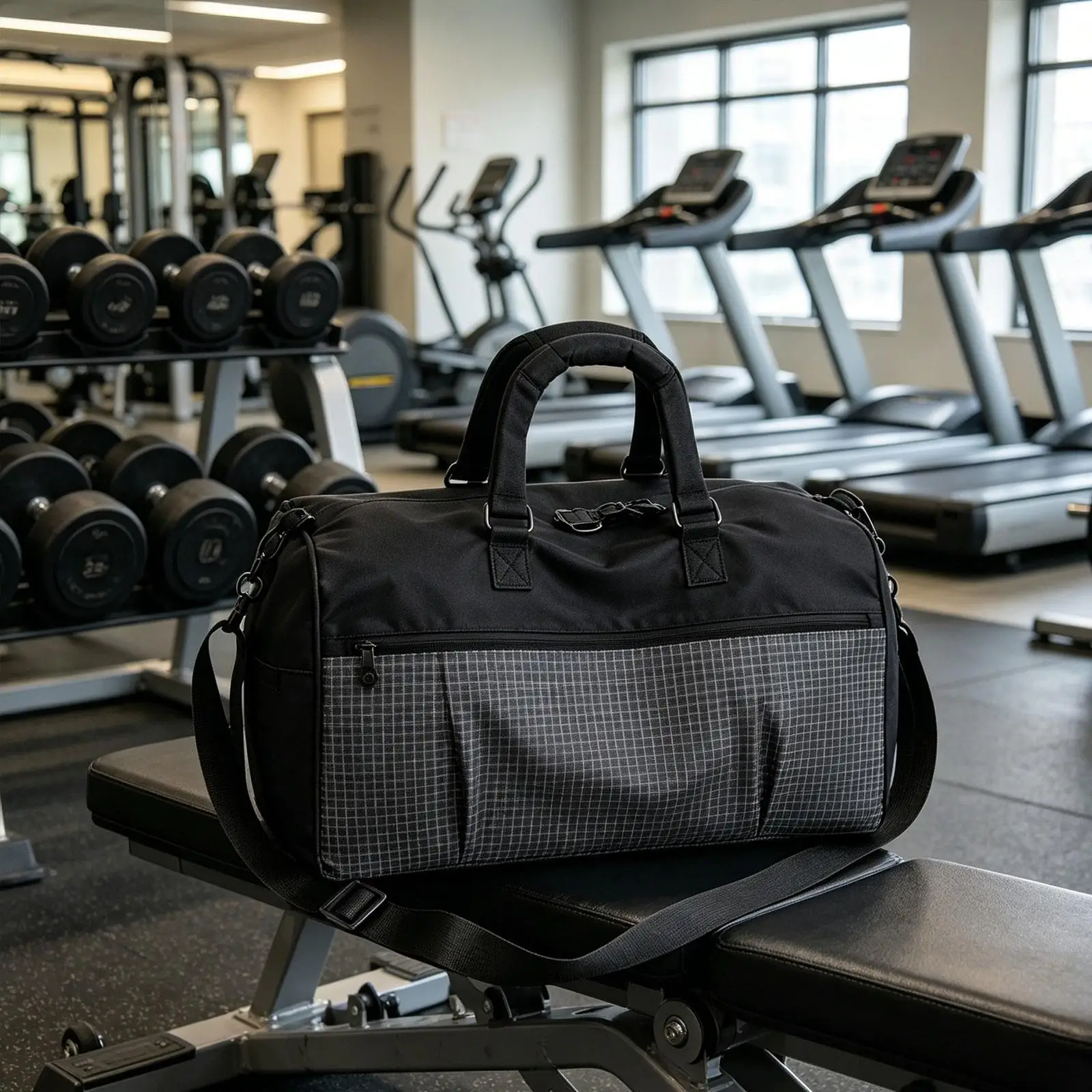 Fashion Crossbody Gym Bag Waterproof Oxford Cloth Sports Duffel High End Travel Bag for Autumn and Beach