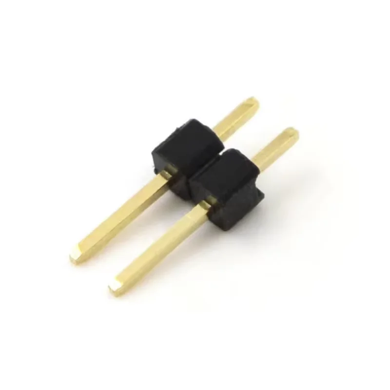 10PCS 1.0mm 1.27mm 2.0mm 2.54mm Pin Header Double Row Male 1/2~40P Breakaway PCB Board Connector Strip Pinheader 1*2/2P 4P 6-40p