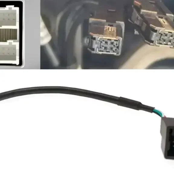 USB Female Cable Car Multimedia to for Android 4PIN to USB Female Cable For Mitsubishi 2018-Up Car Accessories USB interface