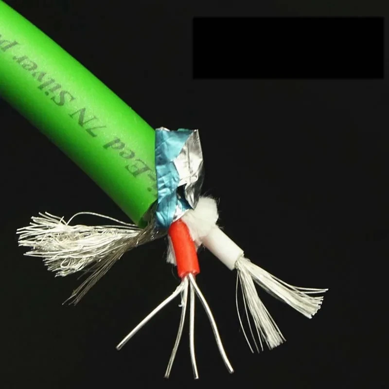 7N OCC ชุบเงินไข้สายสัญญาณ double core สายสัญญาณเสียงไฮไฟจํานวนมากสาย double SHIELD