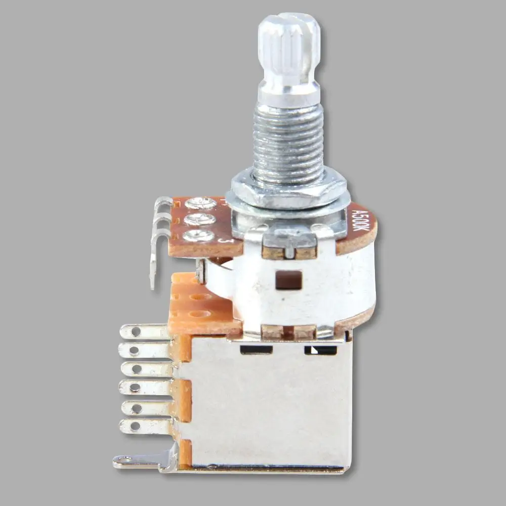 Volume Push Pull Pot Potentiometer A500K/B500K/A250K/B250K Short Shaft Guitar Potentiometer Push Push Potentiometer Guitar Parts