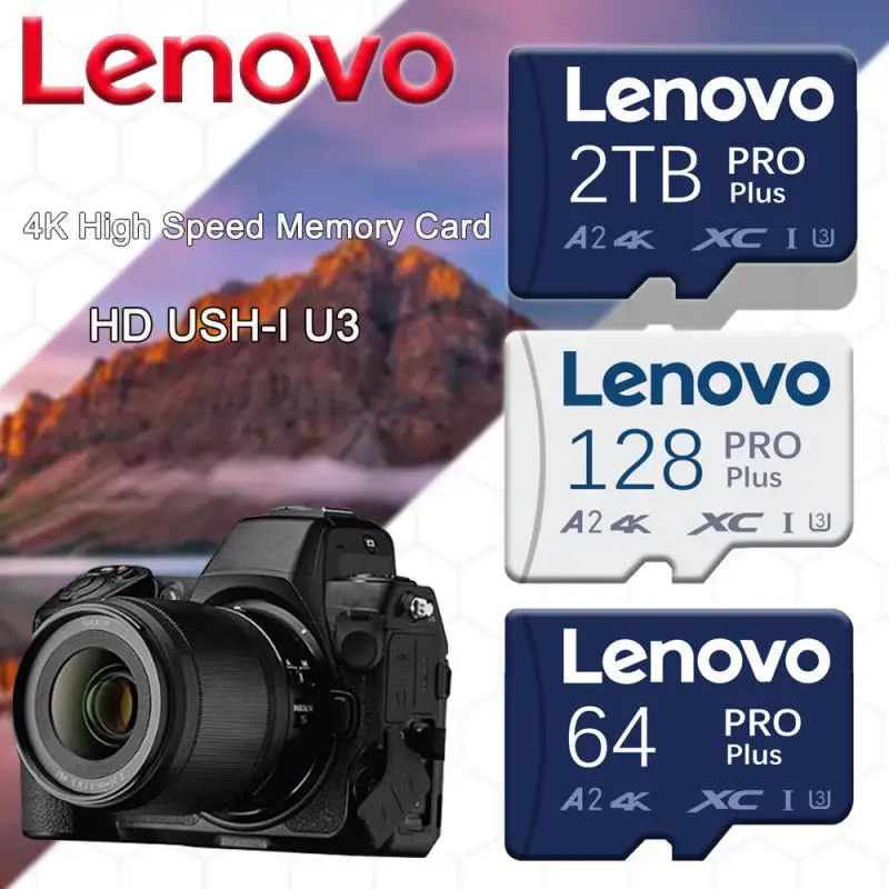 Lenovo 2TB Mini SD Card 1TB 512GB 256GB Fast-Speed Micro TF/SD Card Cartão De Memória 128GB Memory Card For Nintendo Switch Ps5