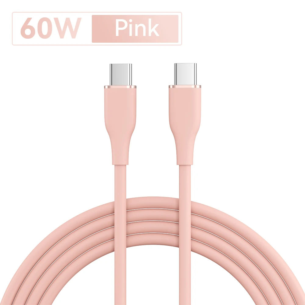2M 60W USB C zu USB Typ C Kabel PD Schnelle Lade Ladegerät kabel USB C Draht 3A Rollenmaschinenlinie Typ C Kabel Für Xiaomi Samsung Huawei Macbook iPad