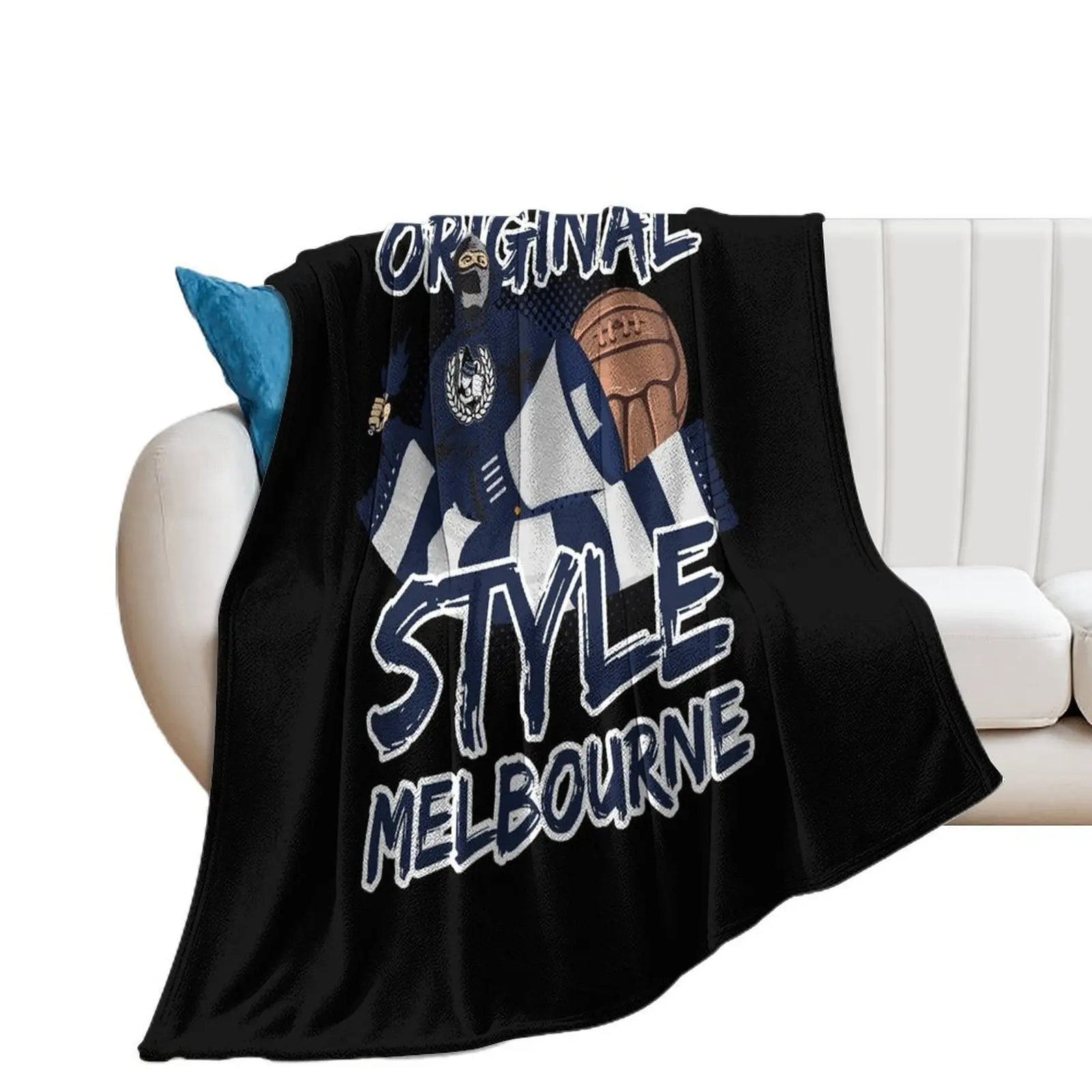 Original Style Melbourne Throw Blanket Giant Sofa Single Bed blankets and throws Blankets