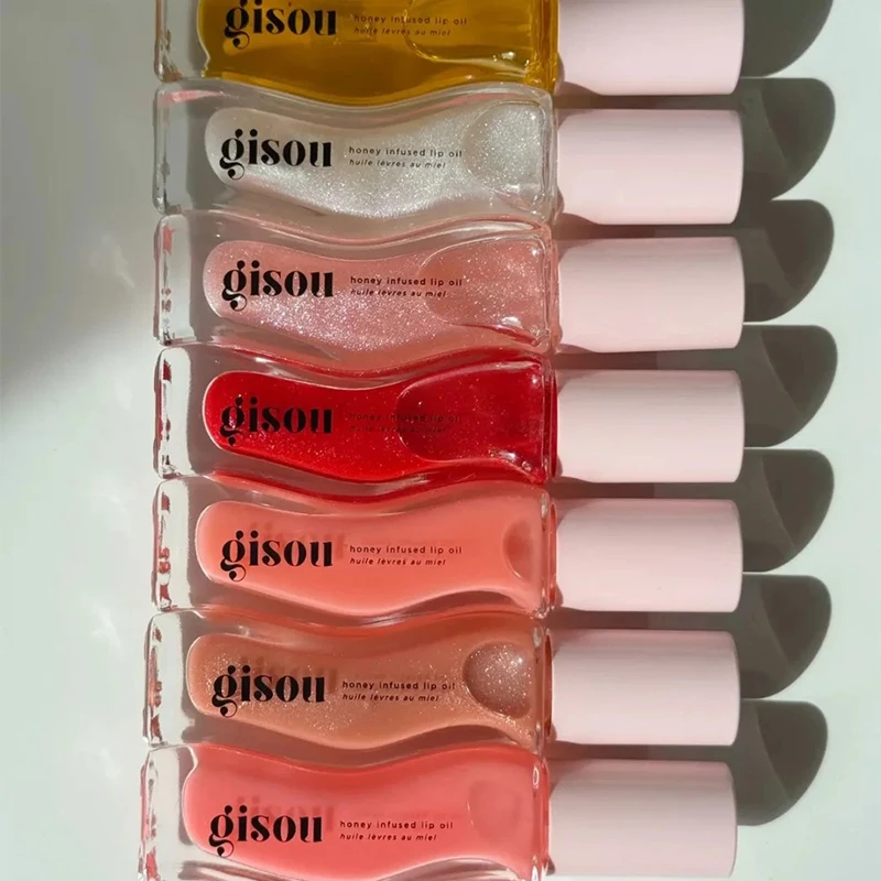 Gisou フルーツスイカモンゴエッセンスリップオイル口紅長期的な保湿リップラインを軽減液体グロスメイクアップ唇ケア